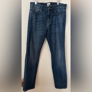 J. Crew 770 blue washed out slightly distressed jeans, great condition, W34